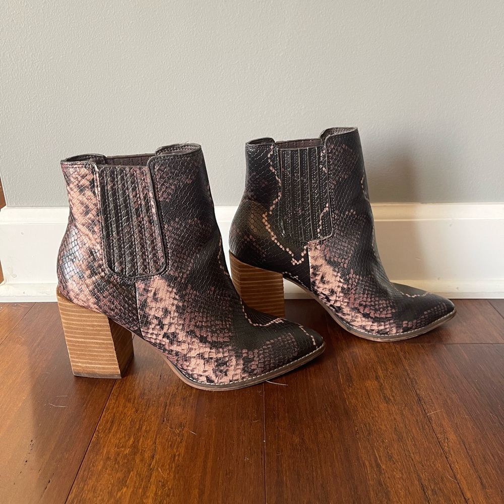 Steve Madden Snake Skin Ankle Boot